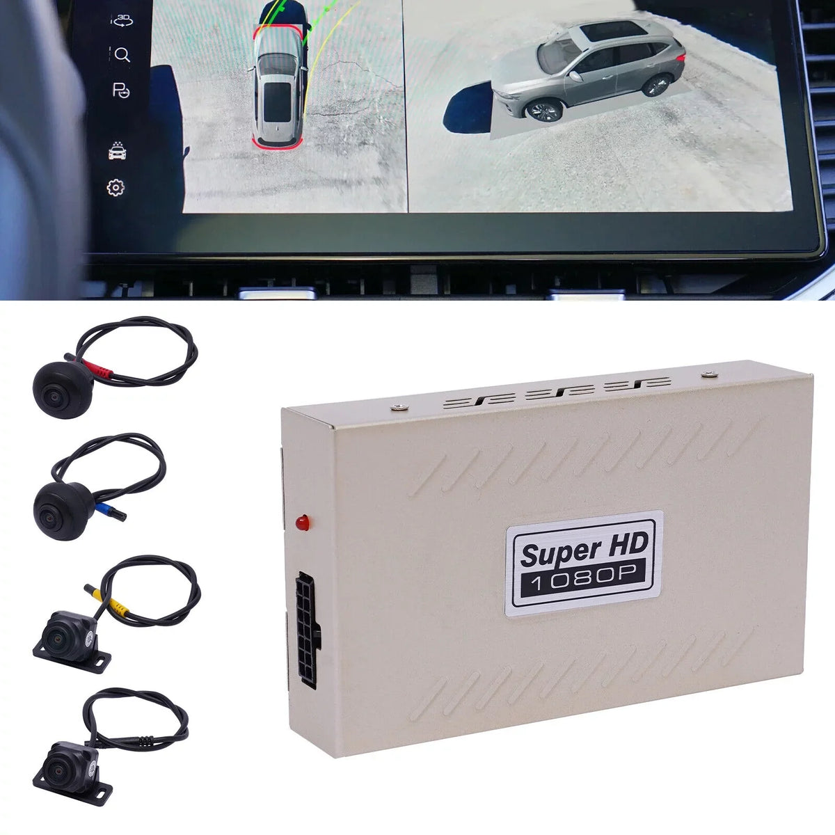 Record parking View Backup Bird Car Camera Denest Surround monitoring HD System 360 DVR