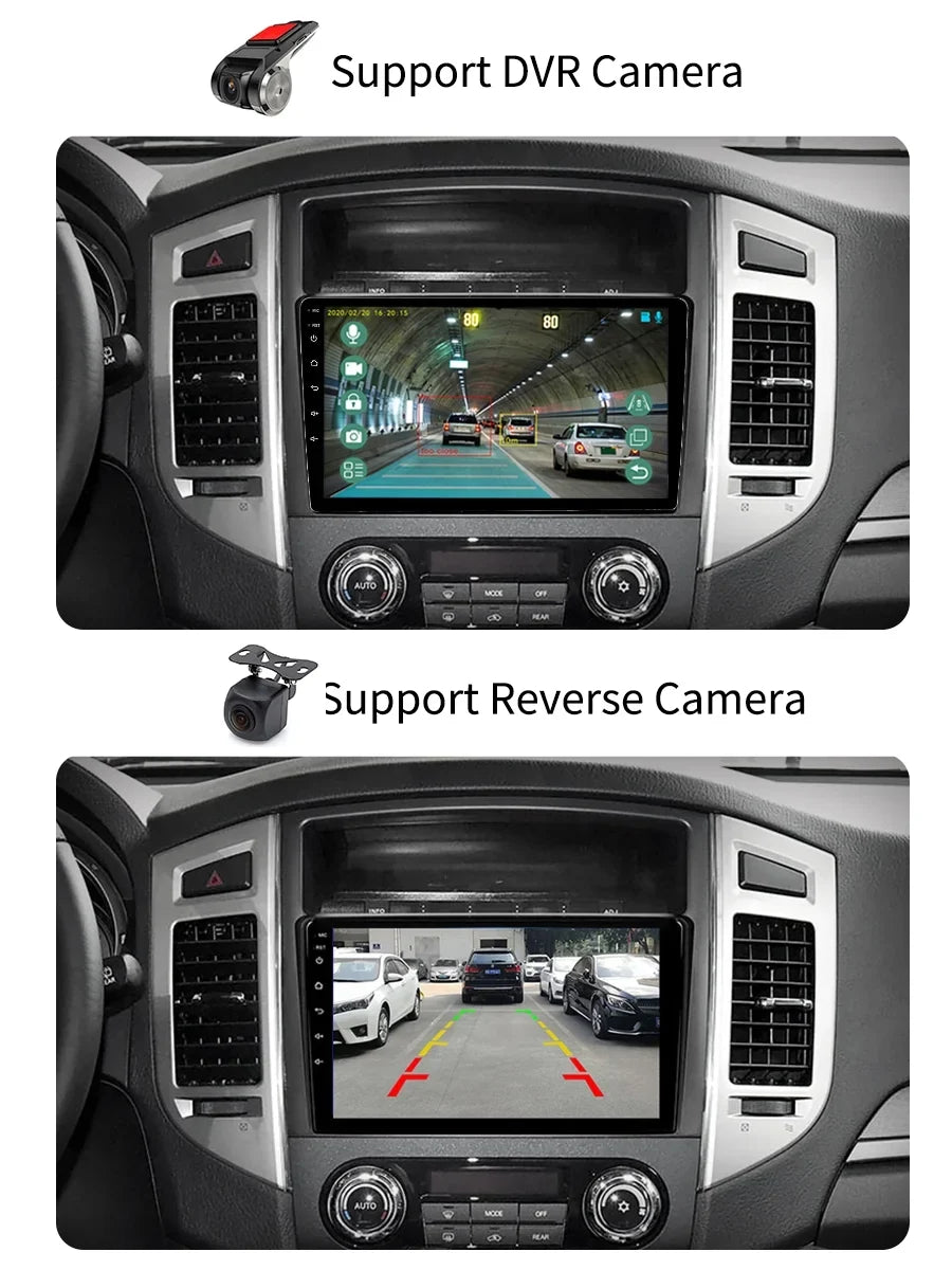 Screen Android Radio V80 Car 2014 With For V90 Auto Stereo GPS - Carplay Pajero 2006 Mitsubishi Navi 4 Android
