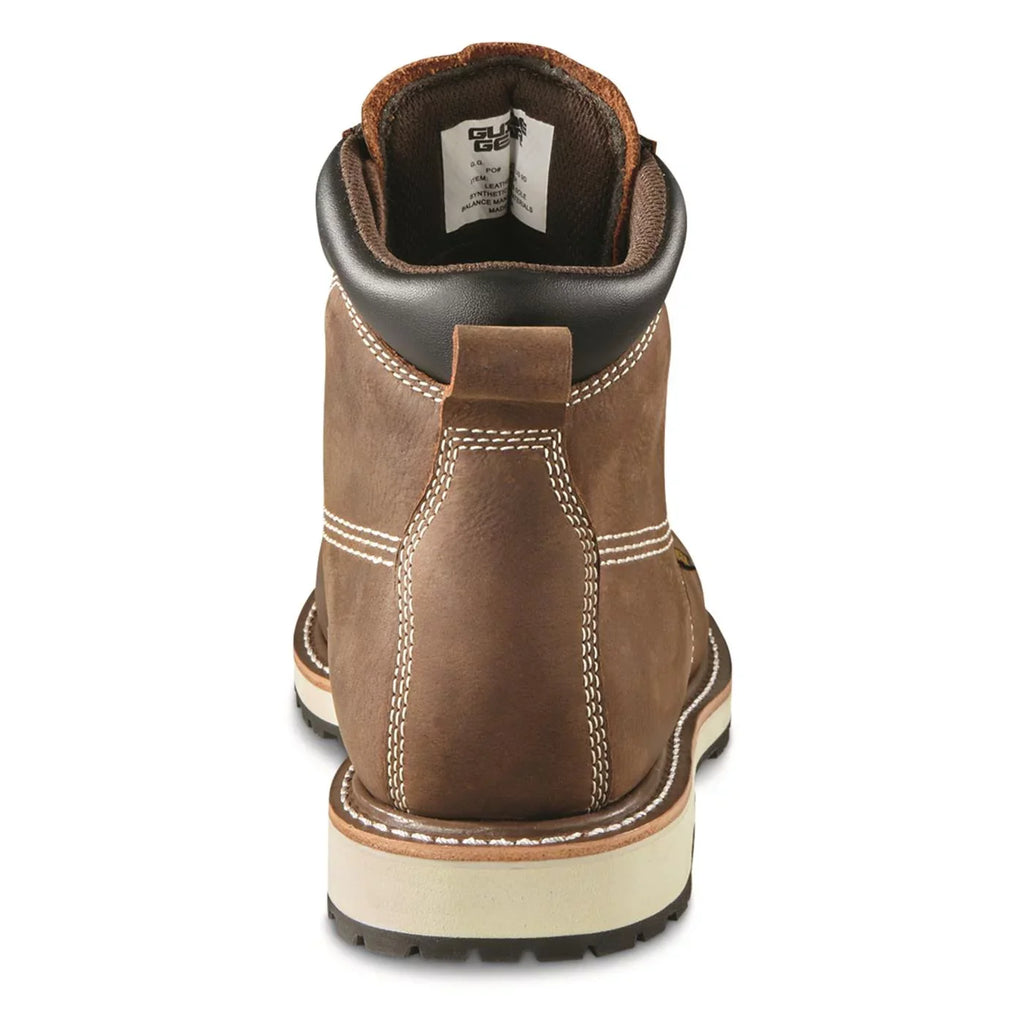 Gear Guide Leather Work Mens Moisture Shoes, Chukka Insoles, Timber Boots Waterproof Ankle Boot Rugged Wicking Pull-On