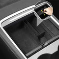 ABS Box XTAUTO Armrest Accessories 2023 Tesla Interior Model 2022 Parts Organizer Liner Fit Console Y Storage Model Flocked 3 Center Tesla fabric Model 3/Y Drawer for 2021 Tray Container Cubby