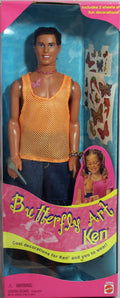 Art Non-Mint Butterfly NRFB, Barbie, (22995) Box 1998 Ken
