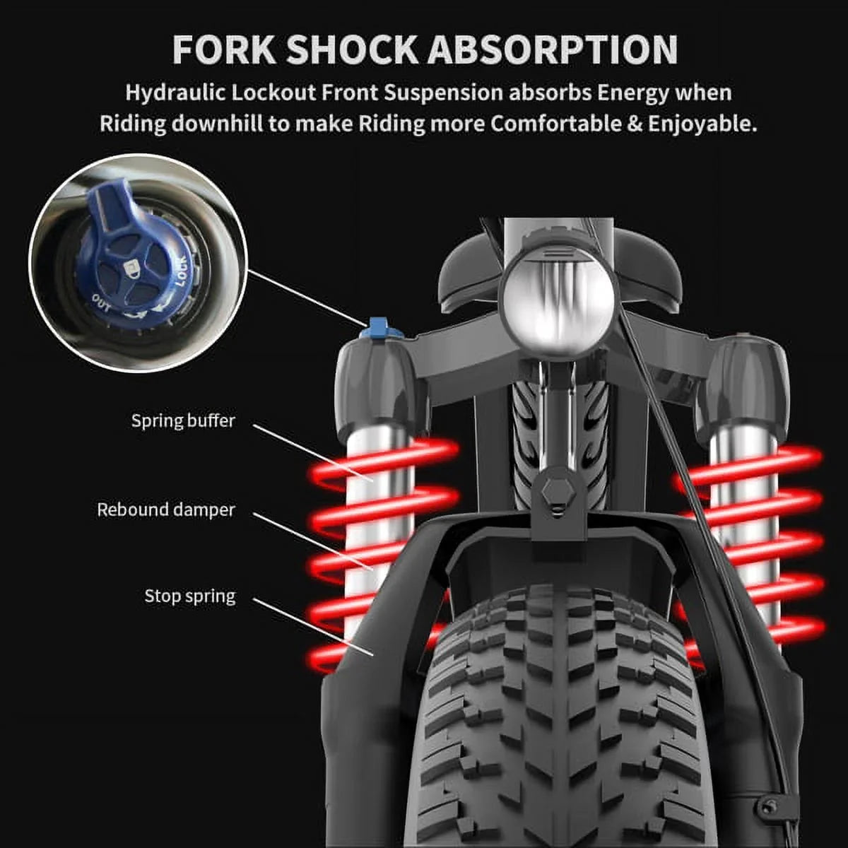 26 Bike In. Electric Fat Tire Electric Adults AOSTIRMOTOR Hot Bicycle Mountain