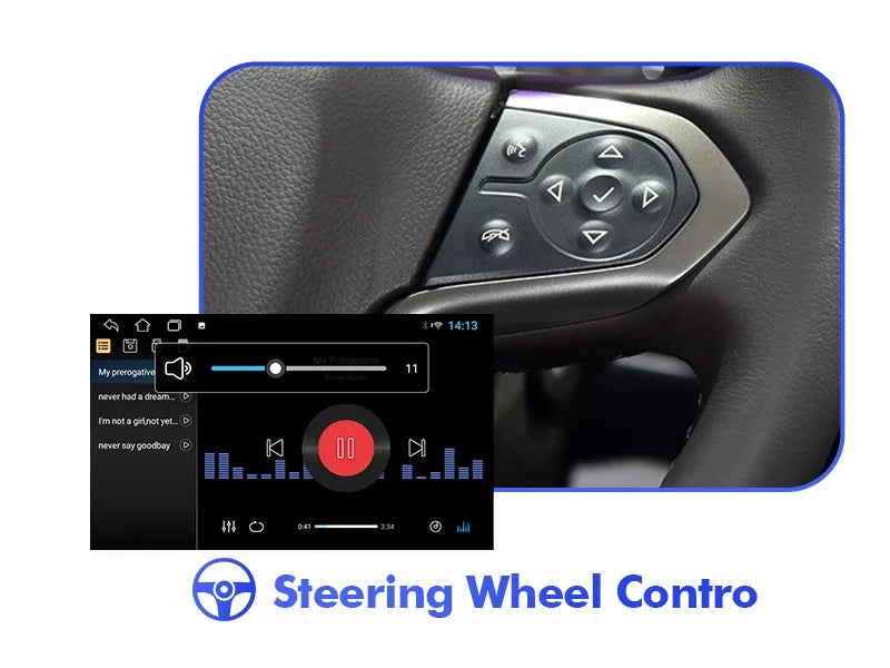 Touchscreen 10.1 Stereo Sierra with for Camera Inch Android 2+32G Auto/GPS/Bluetooth/FM/Backup Chevrolet 10 Built-in Double Din Radio Carplay/Android Silverado/GMC Car Wireless 2014-2018