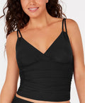 US Klein Top, Swim Tankini Calvin Ruched BLACK X-Small