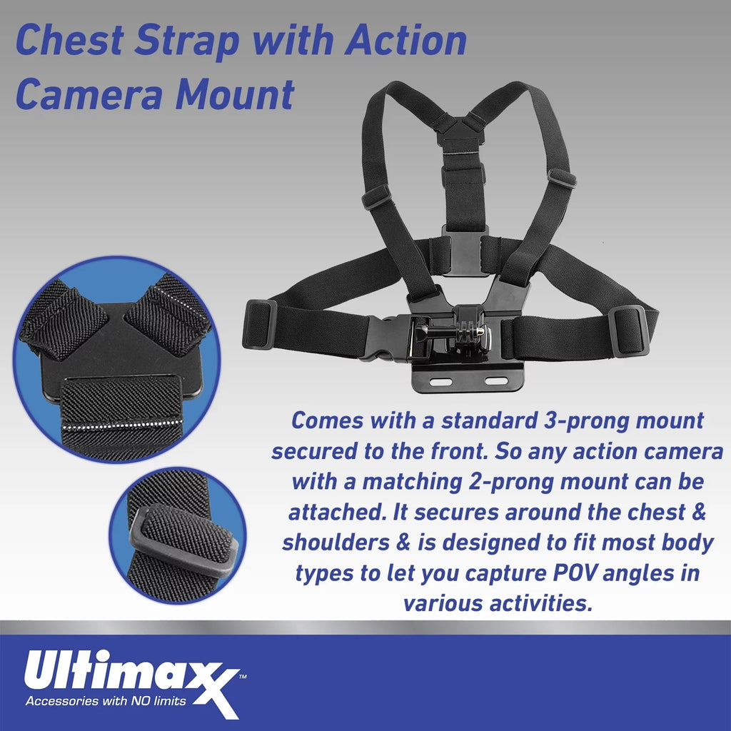 Camera GoPro Bundle Bundle) - liquid-Resistant Starter Case Replacement 12 Hero & Battery, Includes: More Action (20pc 1x Ultimaxx