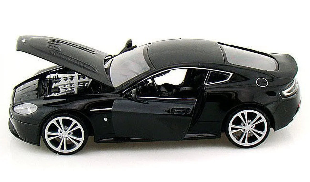 1/24 by Car White Aston Pearl Martin V12 Diecast Vantage Model Motormax