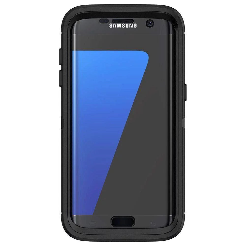 Rugged for Bulk S7 - OtterBox - Packaging (ONLY) Black Defender Series Edge Galaxy Protection Case