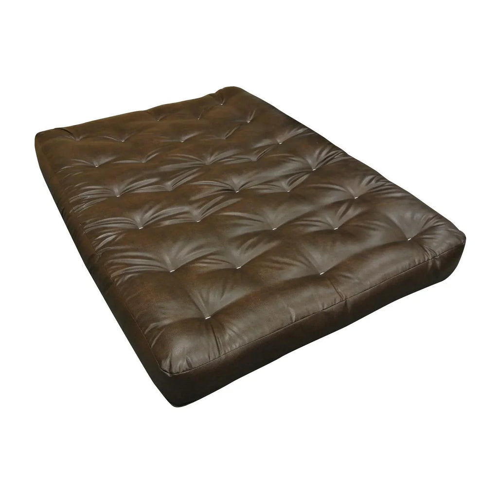 All #604 4" Mattress-Color:Leather,fabric:Cotton,Quantity:1 Futon Cotton King Leather