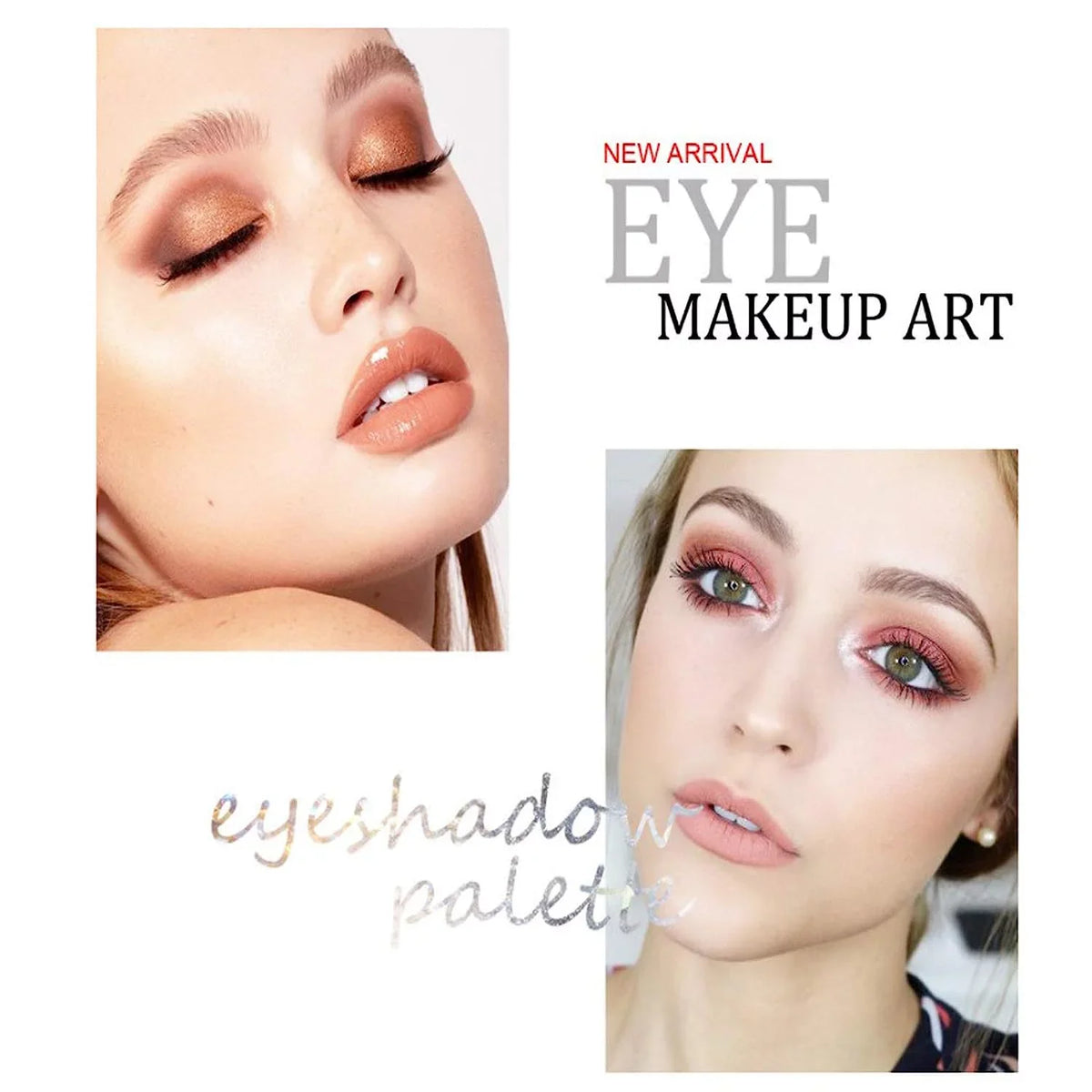Pallet Makeup 120 Shimmer Shadow Pigmented Joyeee Warm Matte Purple Sweatproof Eye Color Highly Eyeshadow Naked Pink for Smokey Makeup Palettes Makeup, Eye Palette, Eyeshadow Black #3 Pearl