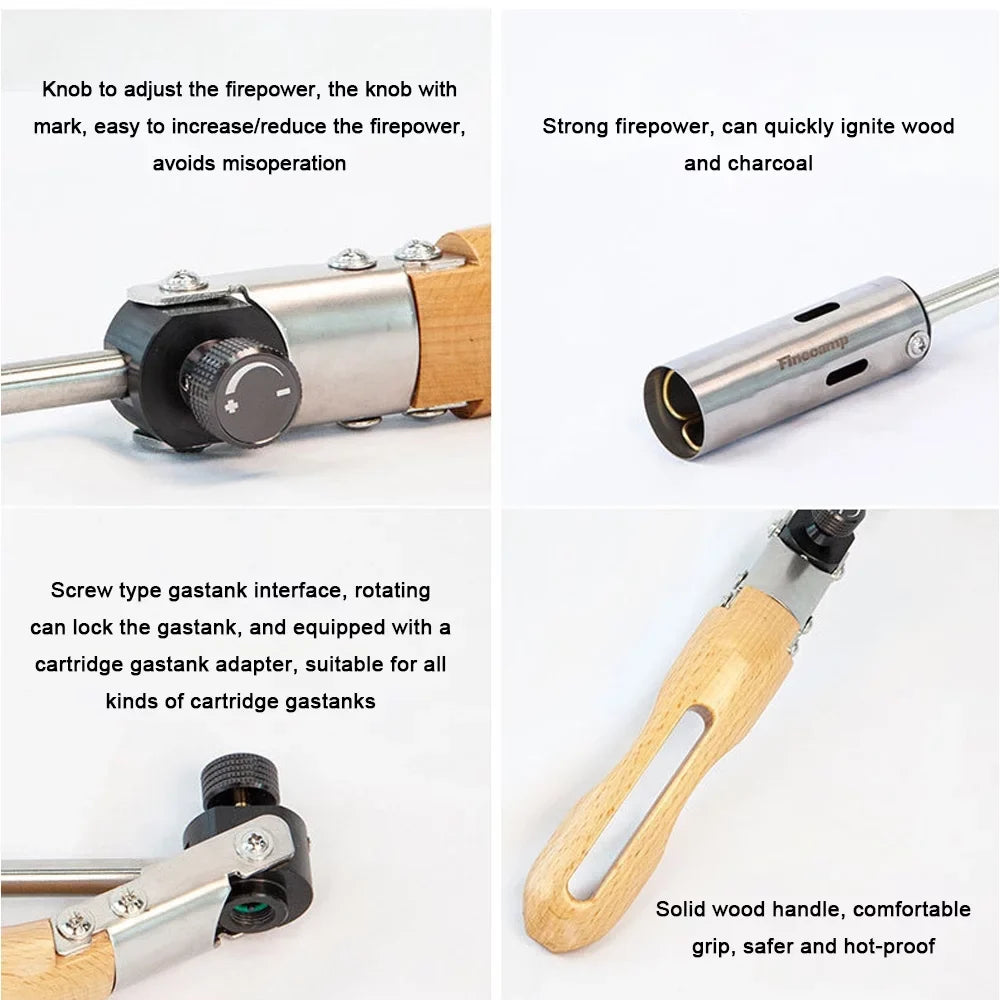 Picnic Apexeon Folding for and BBQ Burner, Camping Portable Gas Torch