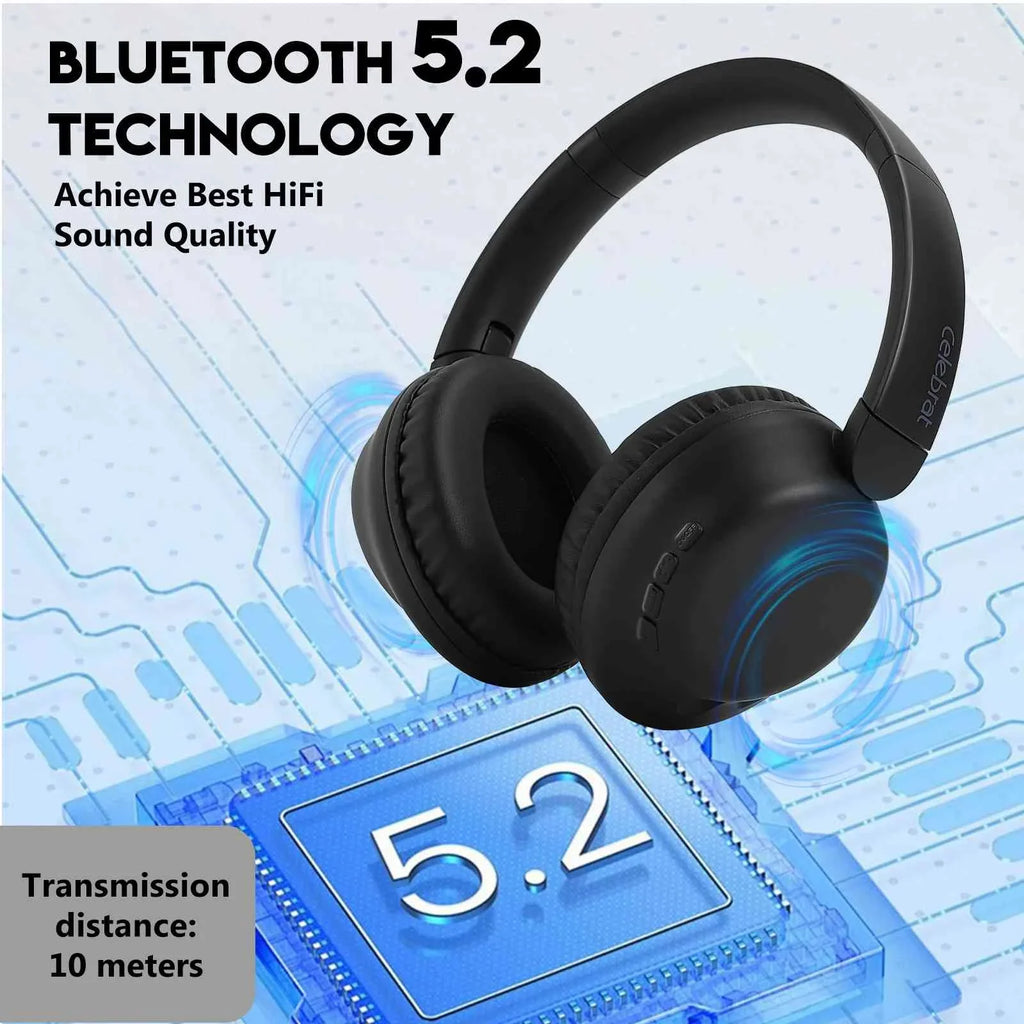 Headphones Bass HTC for Support Mic High Superior Deep Comfort Stereo Call Ear with phone Resolution UrbanX Earphones UX991 Bluetooth Over Wireless Desire 20+ The Audio