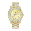 Mens Colorful Diamond w/Easy Read Big Charles Iced Blinged Fully Raymond &Day Hop Designer ST10535 and - Out Hip Out (ST10535-LN Timepiece Gold) Rocks Dials- Watch Date