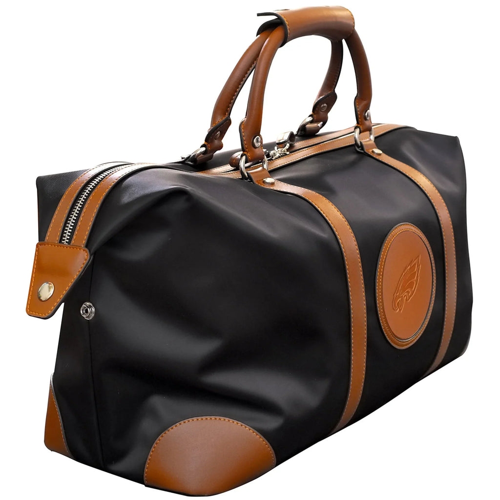 Women's Philadelphia MOJO Debossed Duffel Black Bag Eagles Signature
