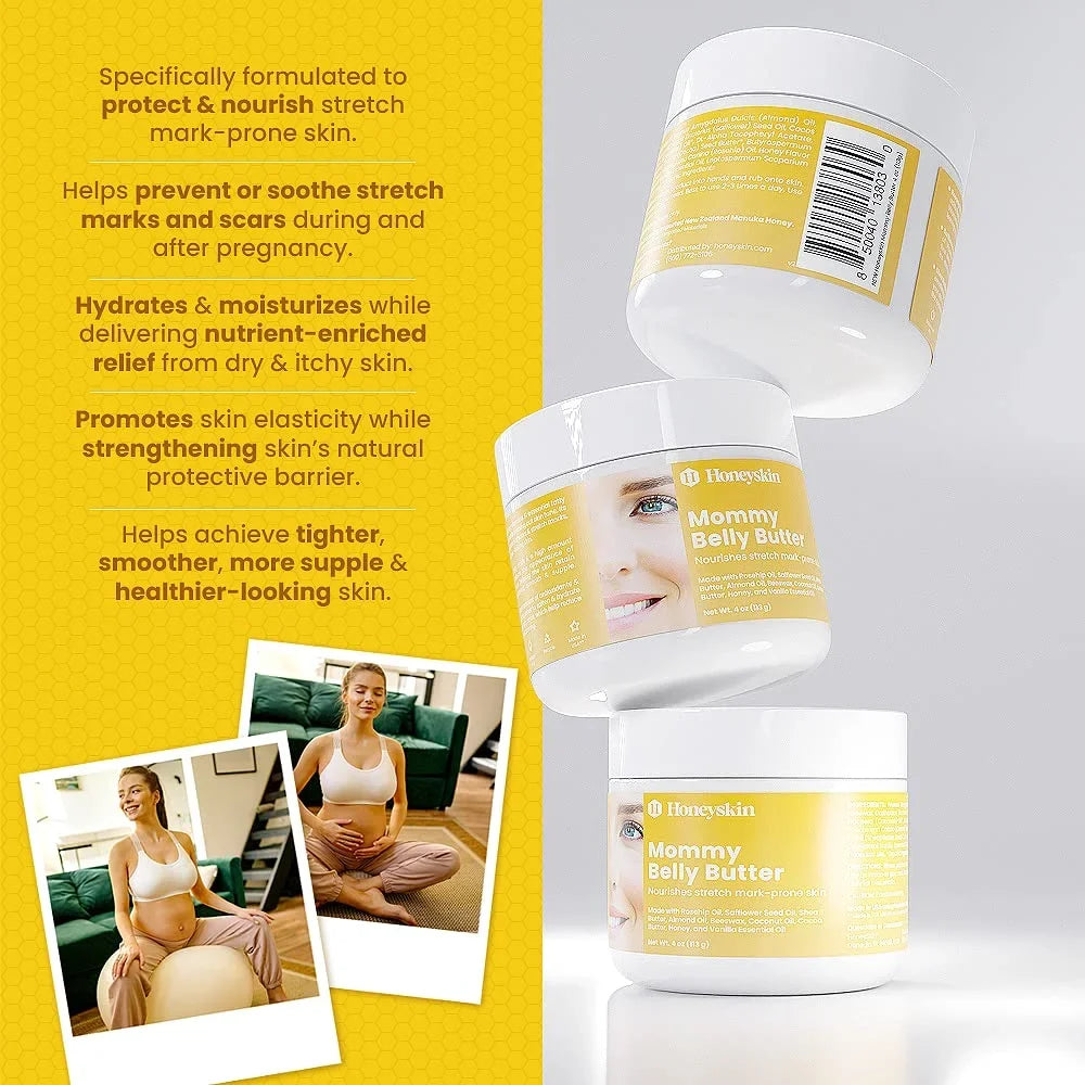 '- Stretch Tightening Belly Firming(4oz) for Honeyskin Skin and Marks Mommy Nourishing Butter