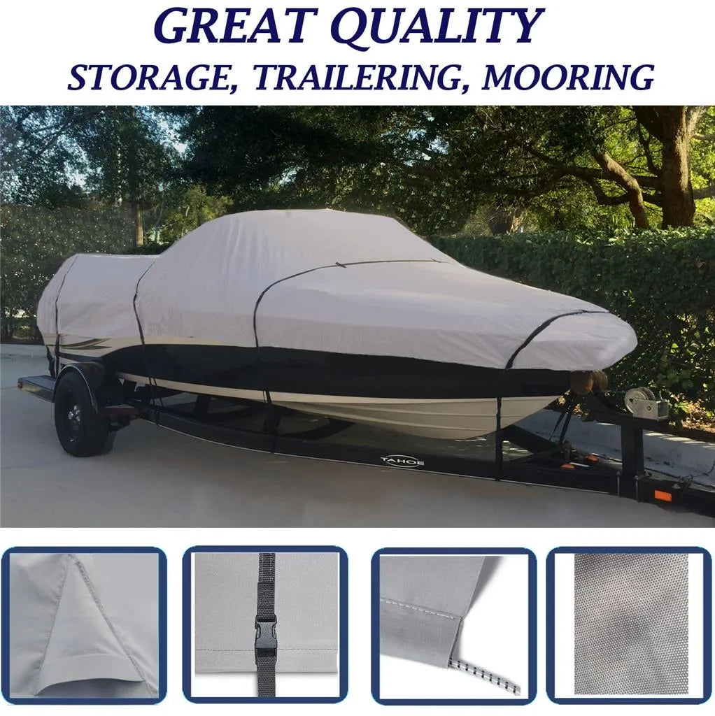 COVERED O/B 2013-2015 Compatible for SEAHAWK I/O AS BOAT TRAVEL, RIVER NORTH 18'6" STORAGE, COVER LIFT