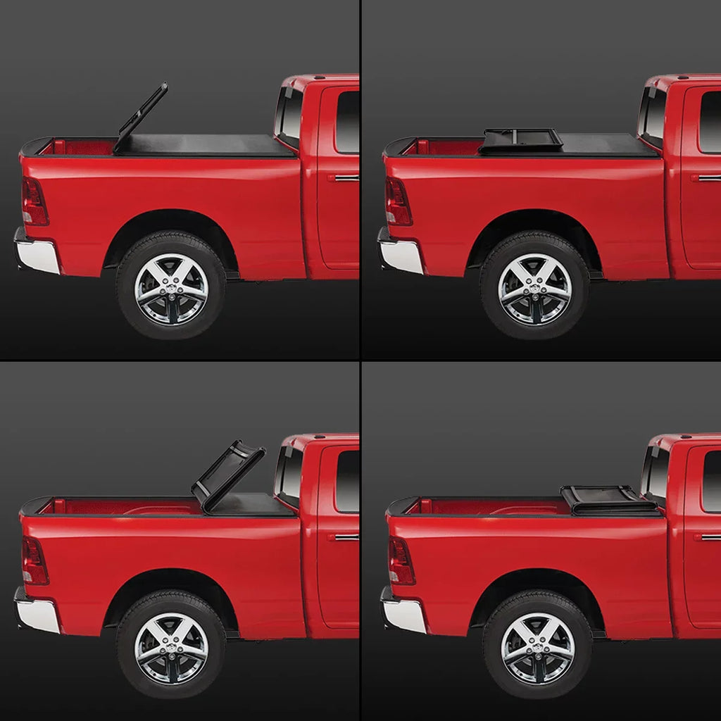 Motoring 15 2019 Top TTC-TRISOFT-057 Adjustable 16 Tonneau Fleetside 18 Soft For 6.5' to Tri -Fold DNA Tundra Bed 2014 17 Trunk Cover