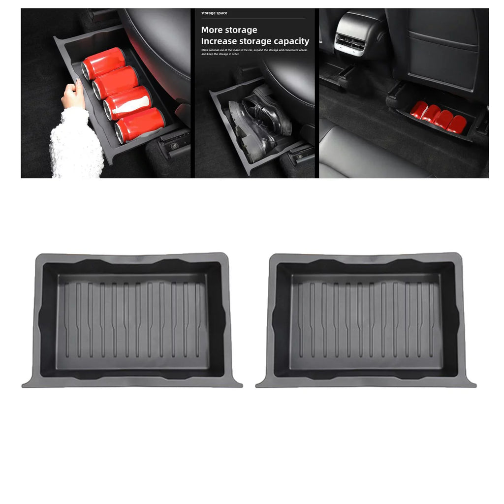 Tray Storage 2pcs Under Hidden Seat Underseat for Box Storage