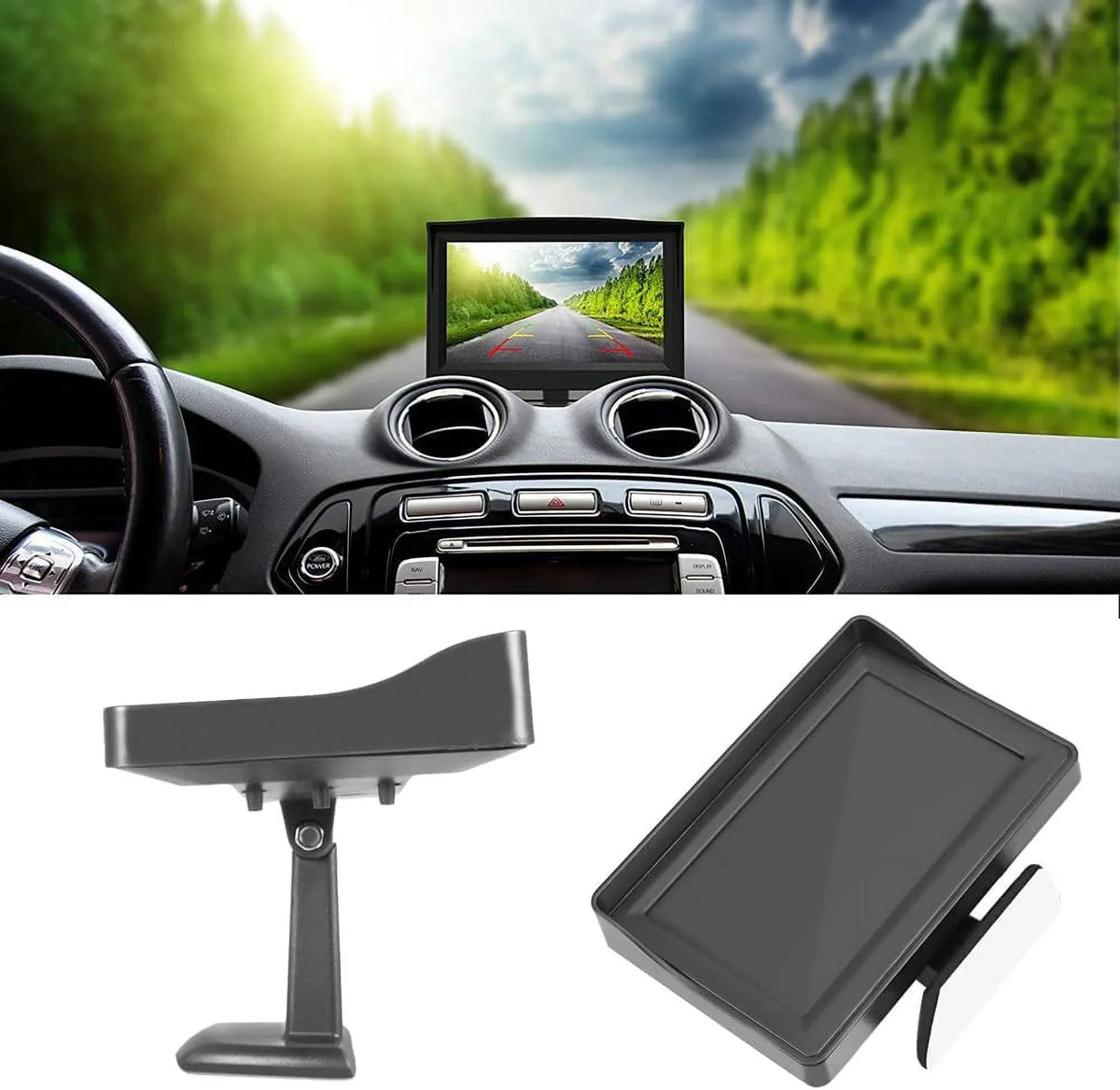 with Bileeko 4.3" Camera System View Car Parking Monitor Rear Backup