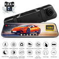 Touch Camera,G-Sensor, 10" Screen 5.5 and Backup Monitor, Wide Angle,with Dash Front FHD 1080P Cable View Mirror Parking Full Meters Cam,Kepeak 170° Rear