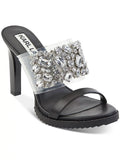Womens Sandals Lagerfeld Mule Sole Rubber Rhinestone Karl Bedika