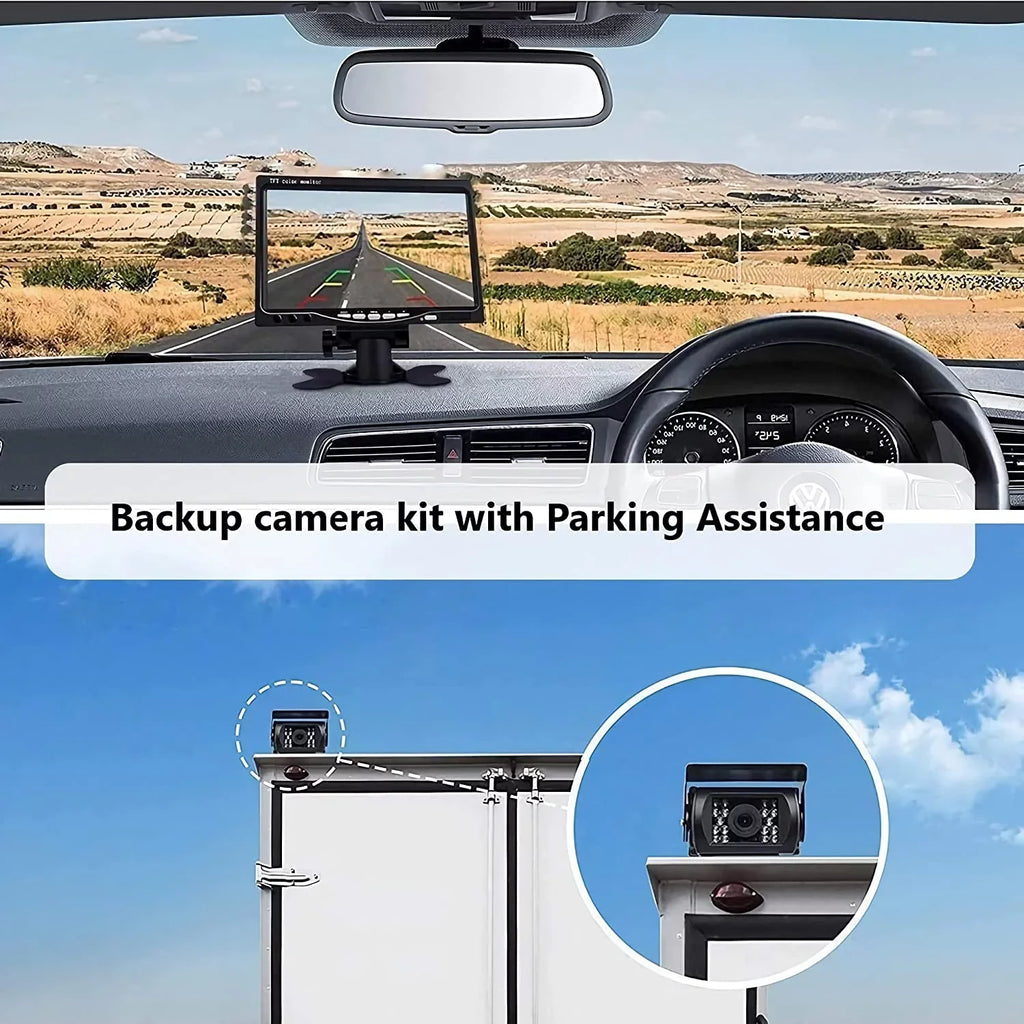 Rear 7 Wireless PCS Camera 2 Night Camera RV/SUV/Van/Pickup/Truck/Trailer Bileeko inchMonitor and for IR Backup Kit View RV Vision