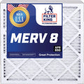 MERV x HVAC Filter 15.5 7.5 | | MADE IN USA 5-PACK | 8x16x2 King A/C Furnace Filter x 1.75" Filters dimension: Air 8 | Actual Pleated