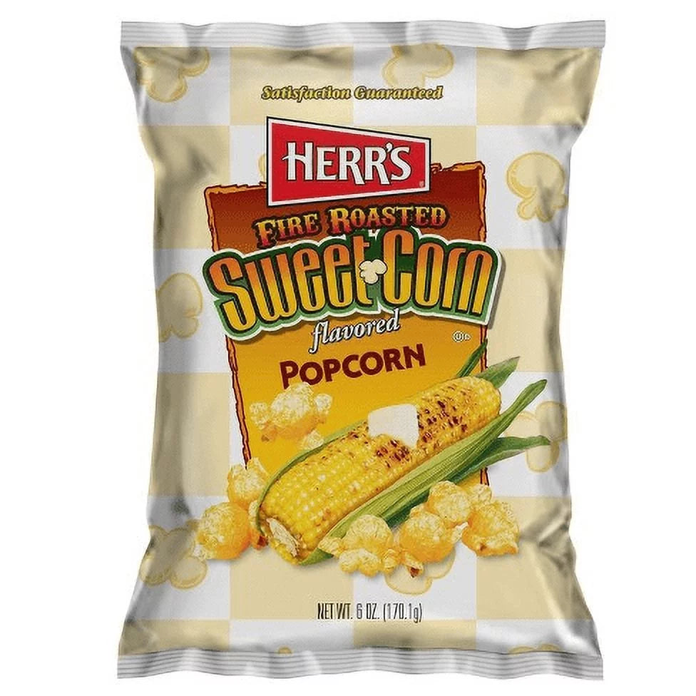 Sweet Bags 4-Pack- Fire Roasted Herr's oz. Corn Popcorn 6
