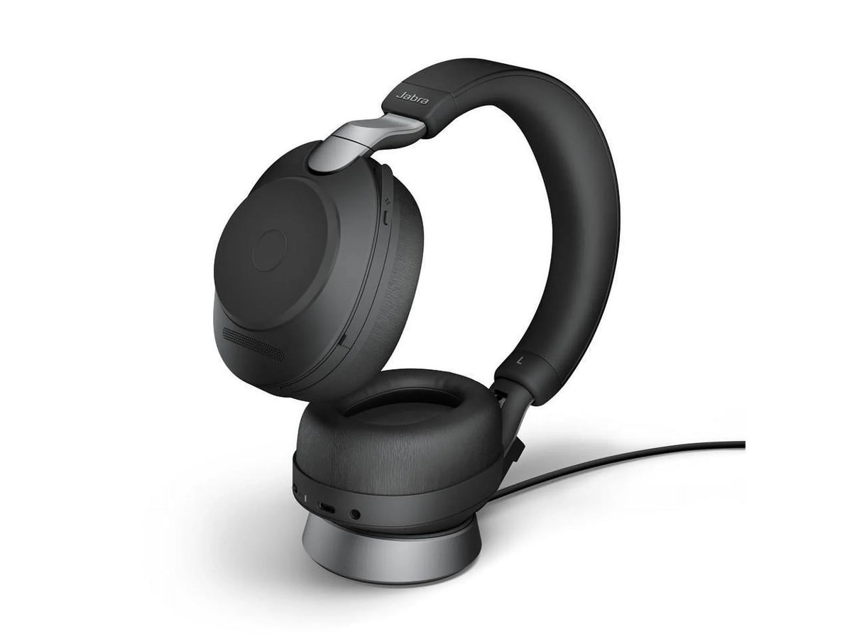 Battery Calls Wireless Life, Noise Bluetooth UC Advanced Cancelling Headphones Wireless Headphones 85 Music, Headset Hours for with Link380a, Stereo, and of Evolve2 37 Jabra Black -