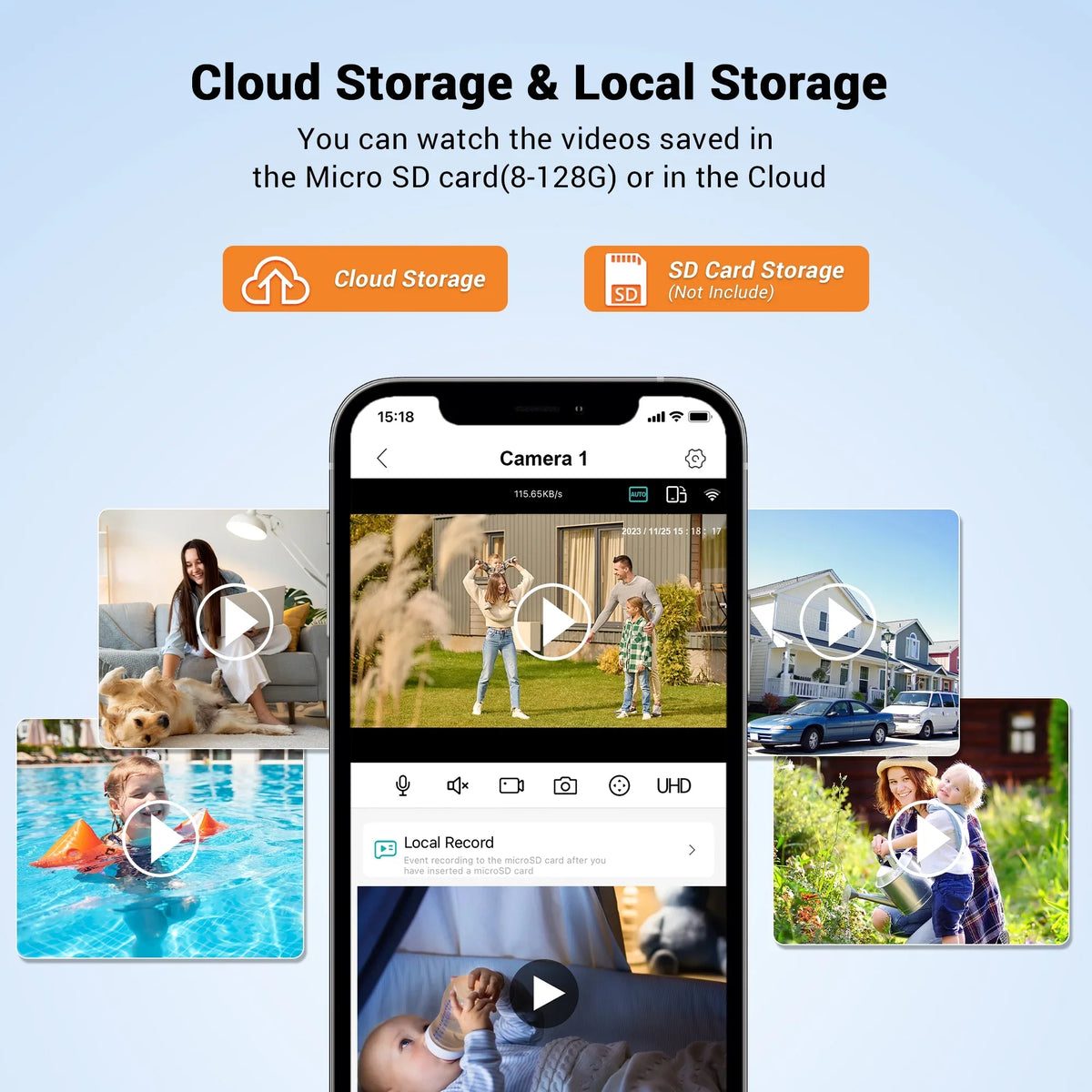 Lens Audio Linkage, TOPVISION 50M Lens Color Smart Camera Night Human IP66 6MP exterior Dual Camera PTZ Dual 2.4GHz Tracking Security exterior, Waterproof Detection, WiFi Two-Way with Vision Auto