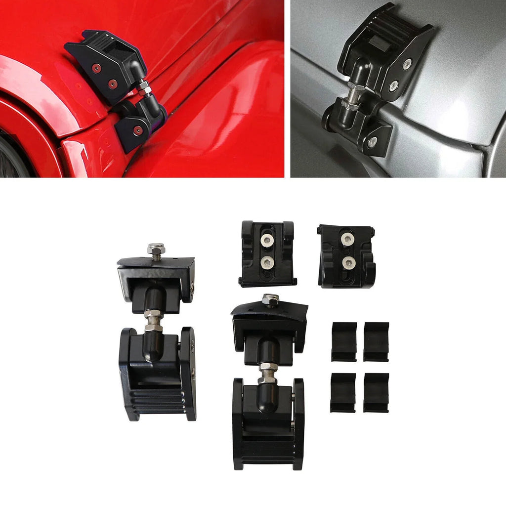 Jeep Latch Pair Hood Front JKU HOT 2007-2018 for Catch Kit Wrangler Lock JK Hood