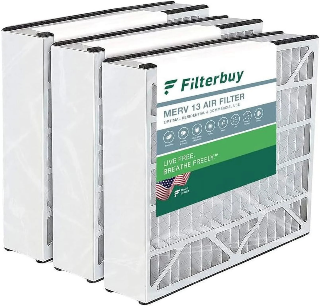 Pleated Bear, Filters AC Filterbuy Air 20x25x5 MERV Generalaire, Ultravation for Furnace 13 Air HVAC (3-Pack) and Trion Skuttle,