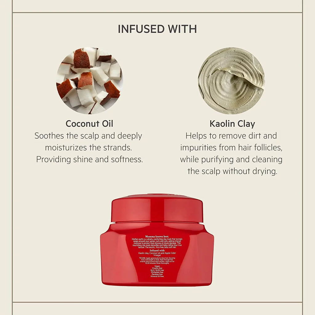 8oz Clay Mother Pack 2 by - Defining Taraji TPH Mask- Earth