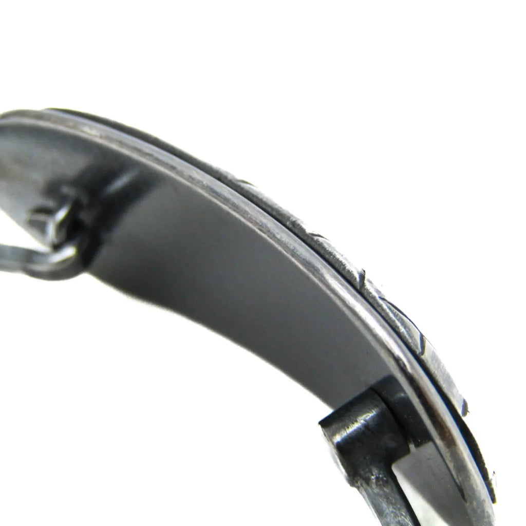 Pre-Owned Bottega (Good) Silver 925 Intrecciato Bangle Veneta Plate Silver