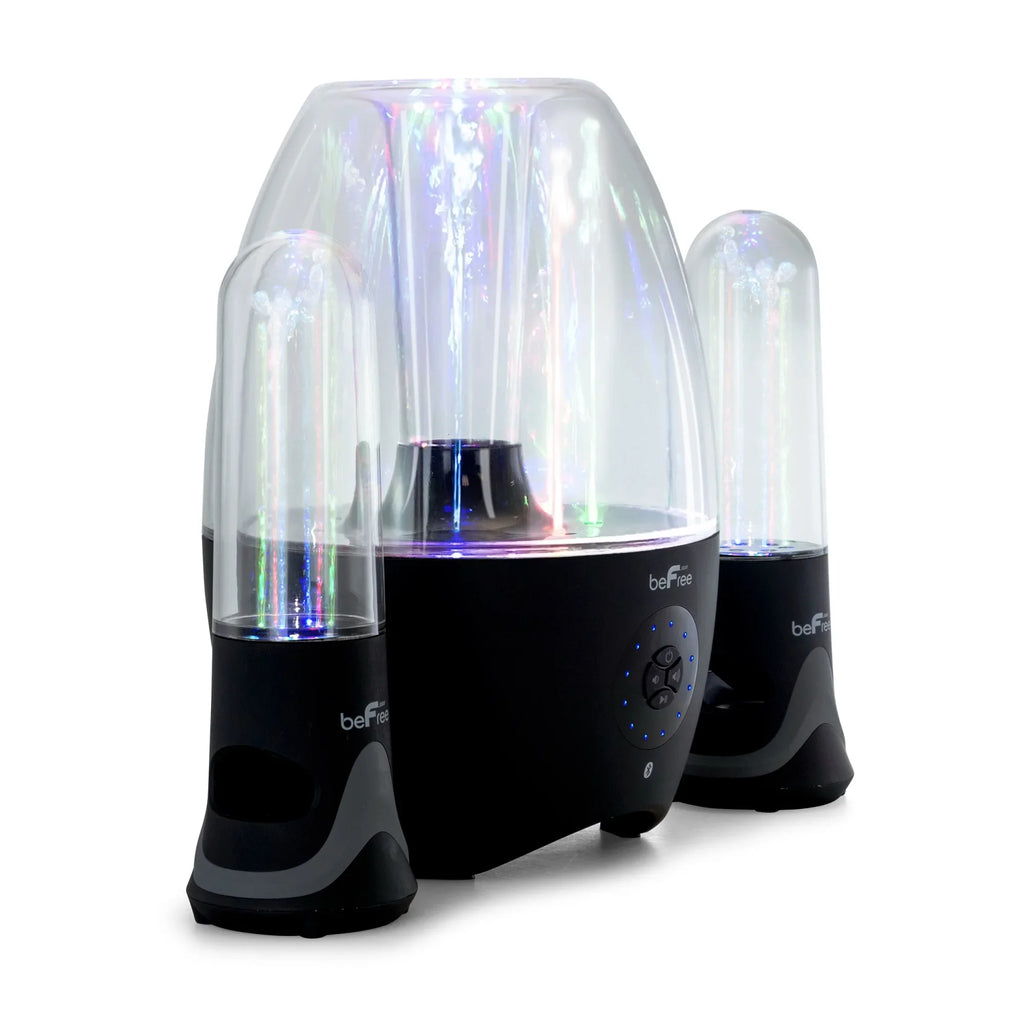 System, Bluetooth® LED 13.5"D, x Dancing 10.5"W Sound x 2.1-Channel Black, liquid 995102699M Multimedia 7.5"H Sound BeFree