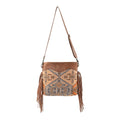 Leather purse KB209 Genuine KB women OHLAY Cross Body handbag western Canvas Upcycled bag