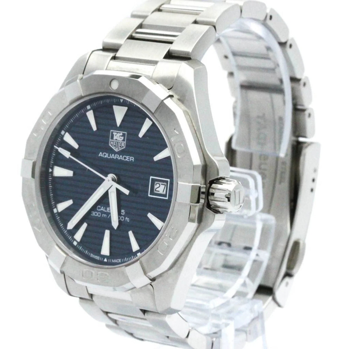 Steel TAG Aquaracer Calibre Automatic (Good) Polished Watch HEUER Pre-Owned BF570555 WAY2112 5