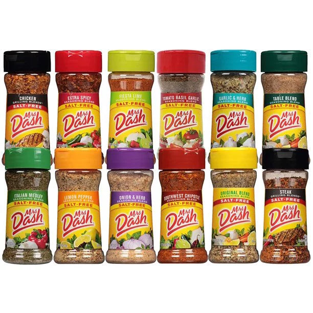 No Set June with Flavors Market (28.8 Dash New Salt - Mrs. Total) Variety Street oz Blend Card Seasonings 12 Blank Recipe Starter
