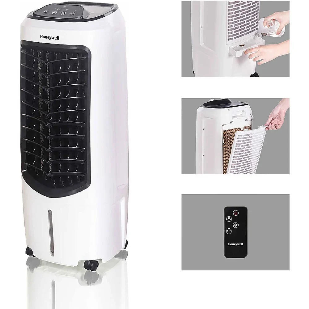 Control Cooler) - with White Indoor Evaporative Remote Air Cooler (Swamp