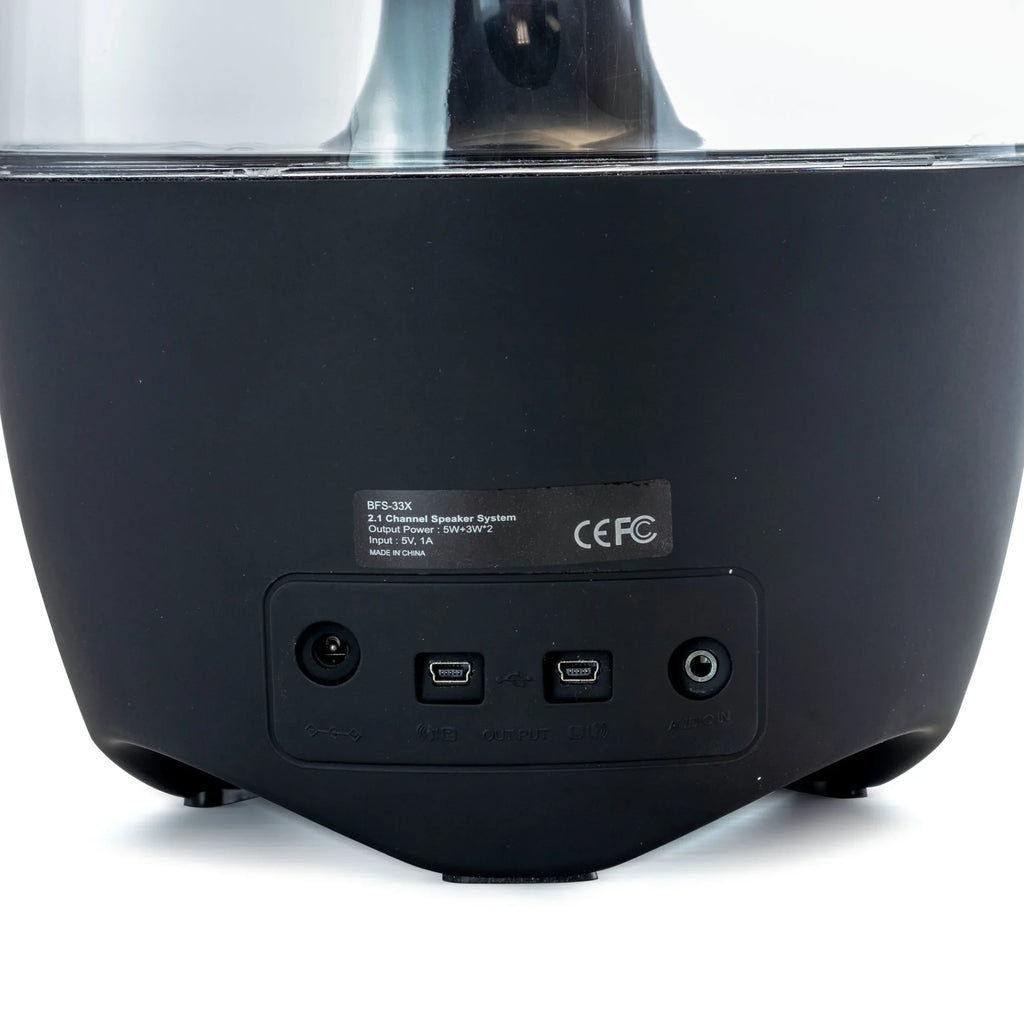 System, Bluetooth® LED 13.5"D, x Dancing 10.5"W Sound x 2.1-Channel Black, liquid 995102699M Multimedia 7.5"H Sound BeFree