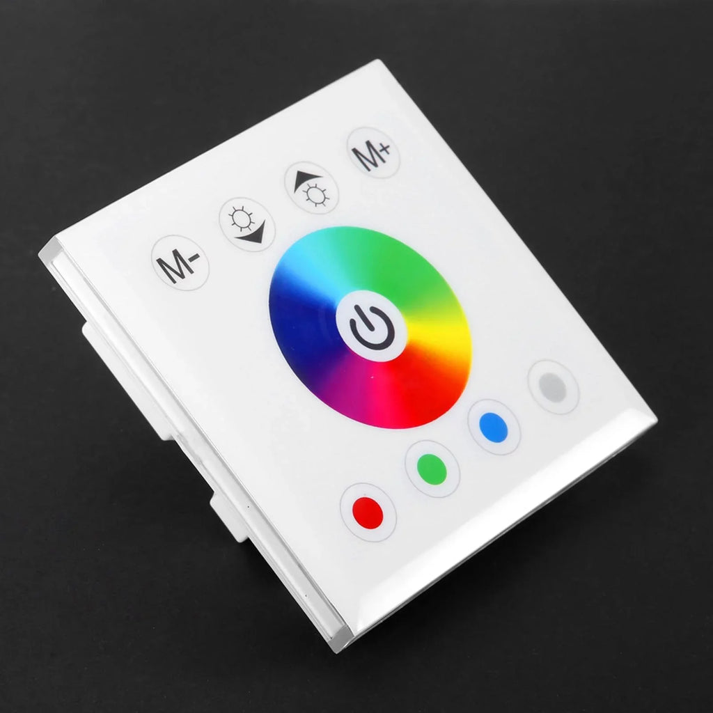 Wall RGBW Panel Touch Wincal Touch LED Strip LED Colorful Dimmer Controller Controller, Light(Black/White) Mounted Switch Touch for Wall-Mounted Panel Panel,