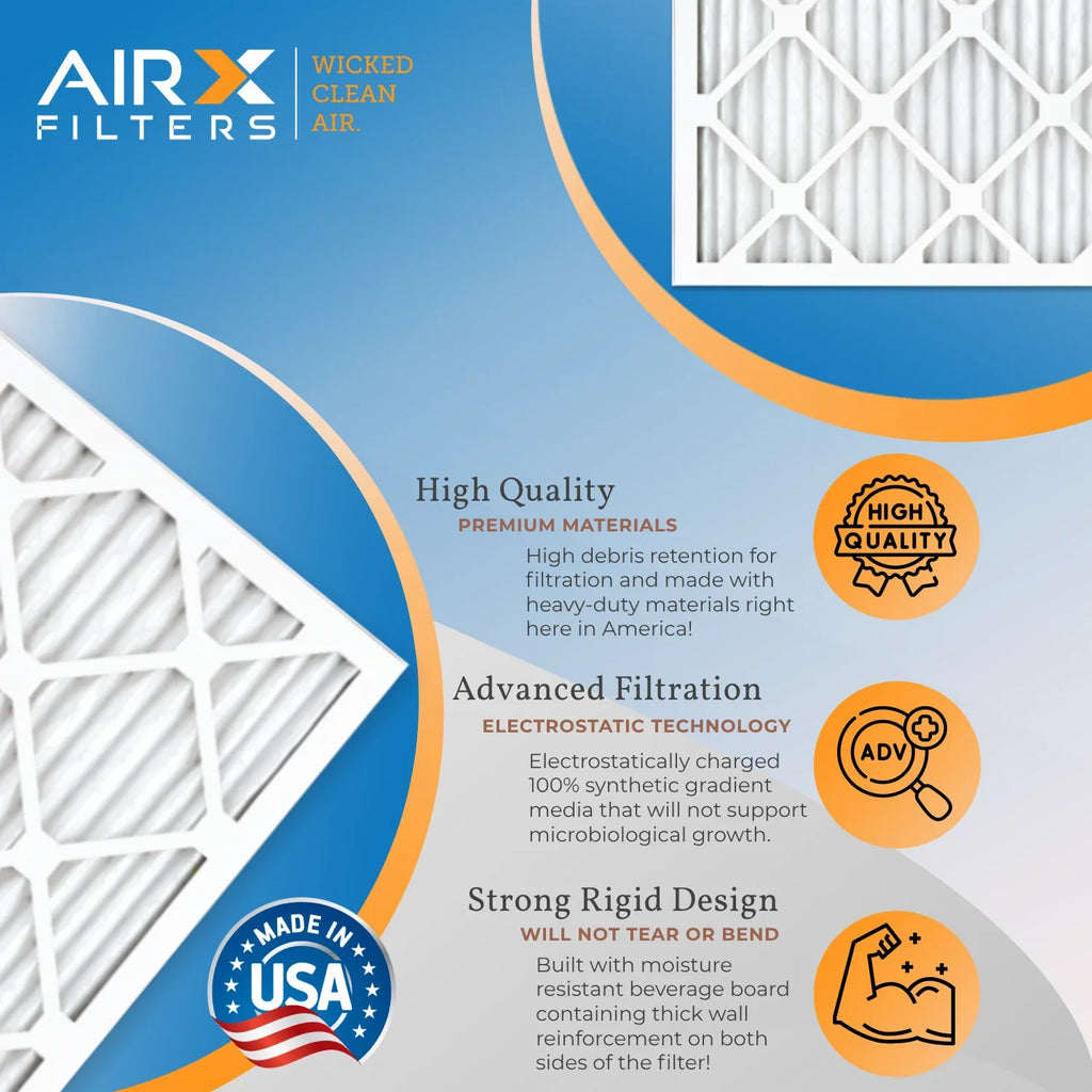 Comparable Filter CLEAN WICKED Filters FILTERS to AIRX Rating, of USA 11 7 1000, - FPR Furnace 12 by MERV Pack MPR AIR. & 24x25x1 MPR Air Made in 1200