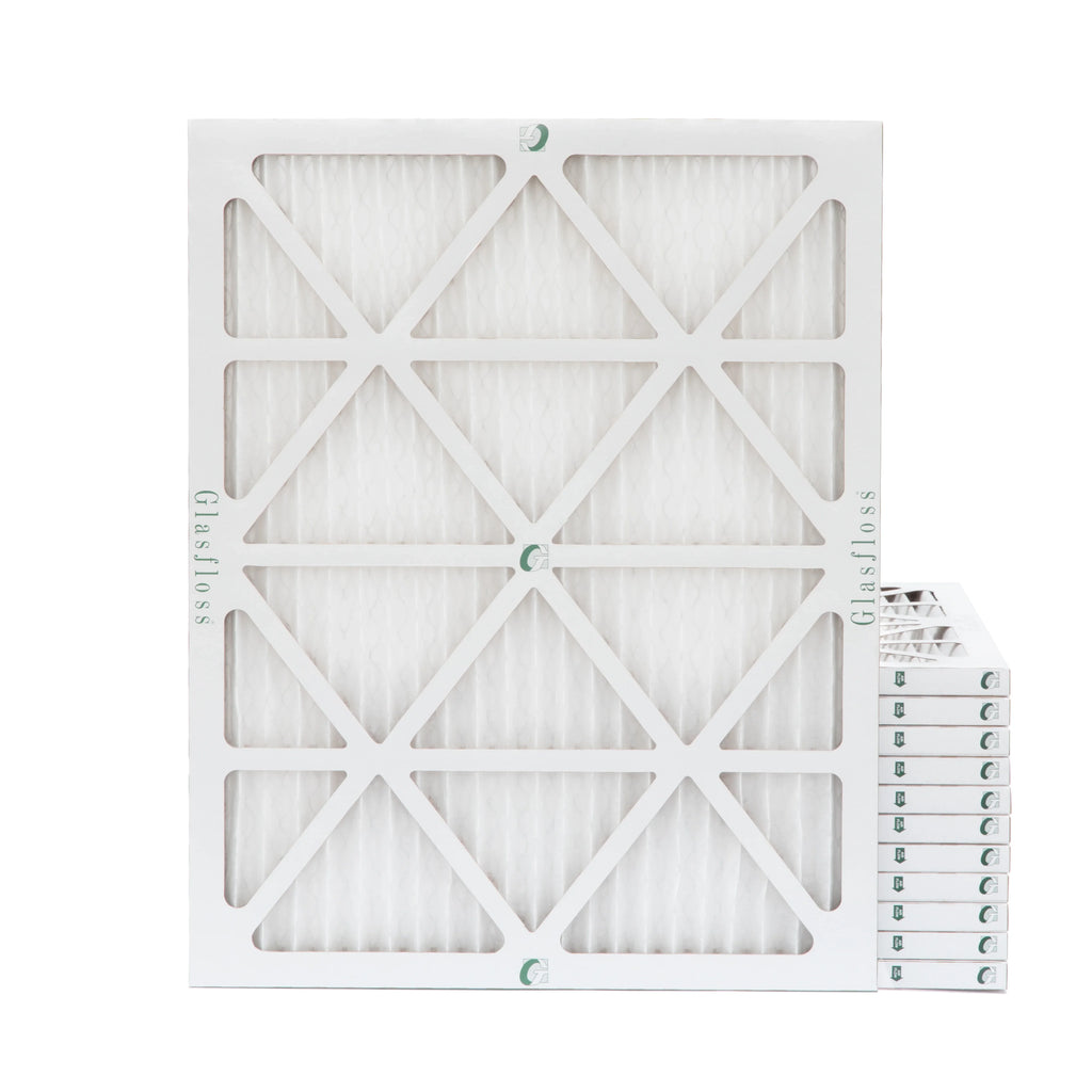 AC/Furnace Air Box Filter MERV - by 12 16x20x1 Filters 10 - Pleated of Glasfloss