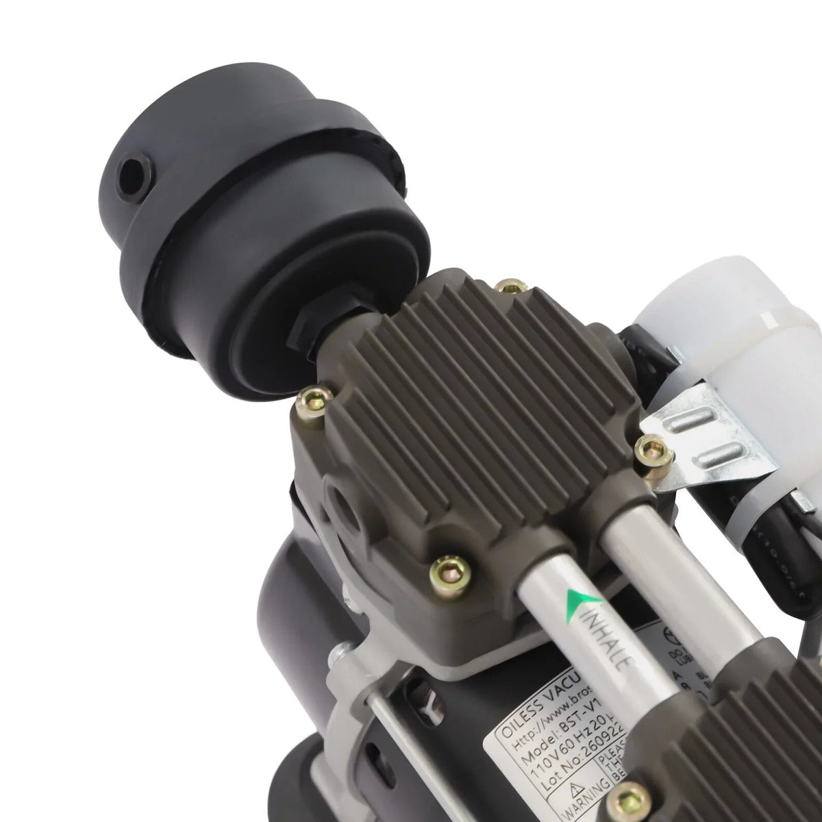 100W Oilless 95Kpa Oil Free Pump Vacuum Pump Industrial with Air Filter Vacuum
