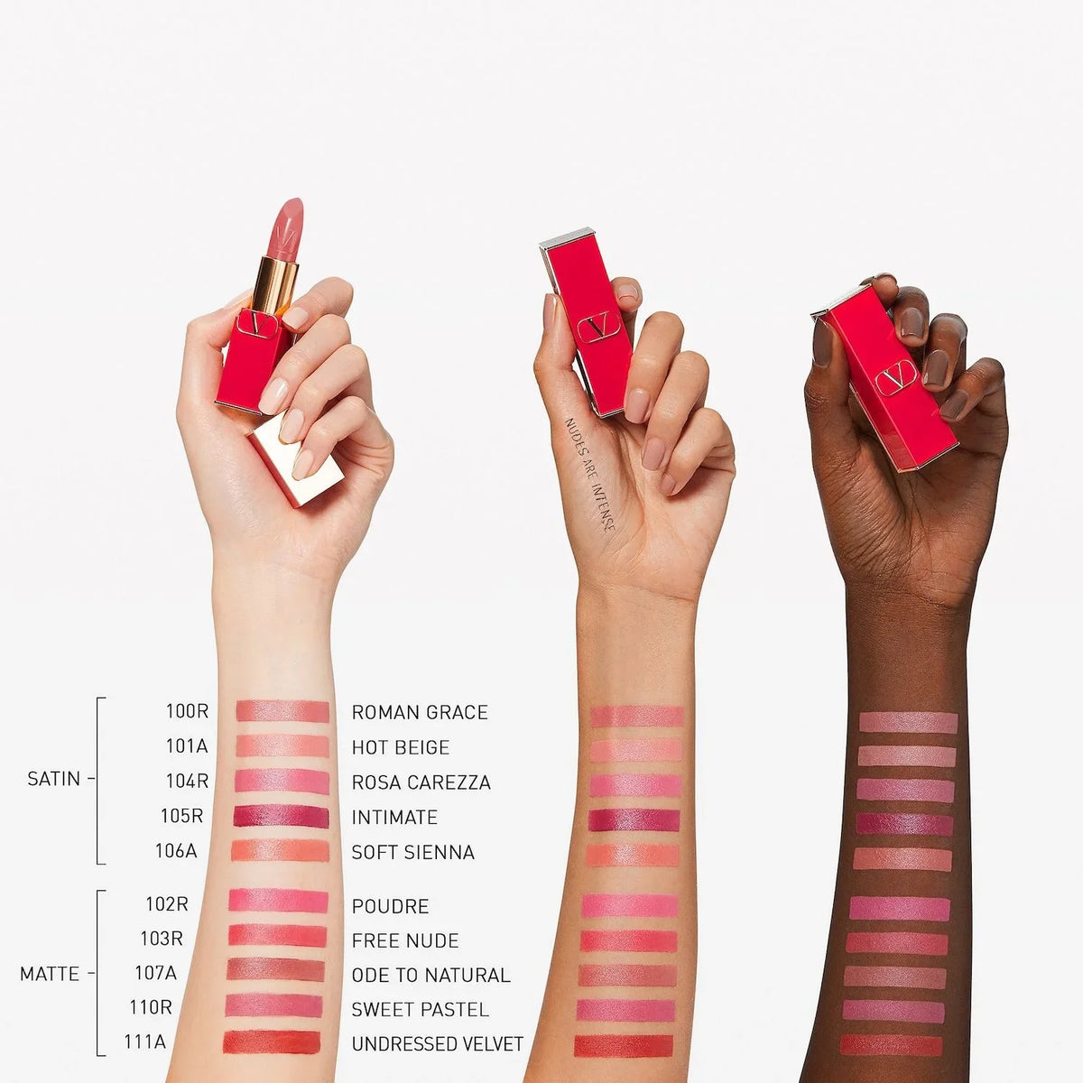 Rosso Valentino - Carezza rose Lipstick Rosa nude High Pigment Refillable - 104R Valentino