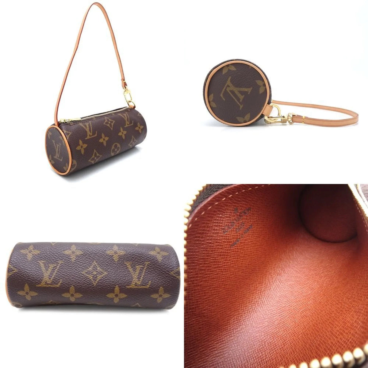 M51385 Monogram Brown Pre-Owned (Good) 351021 Papillon Handbag