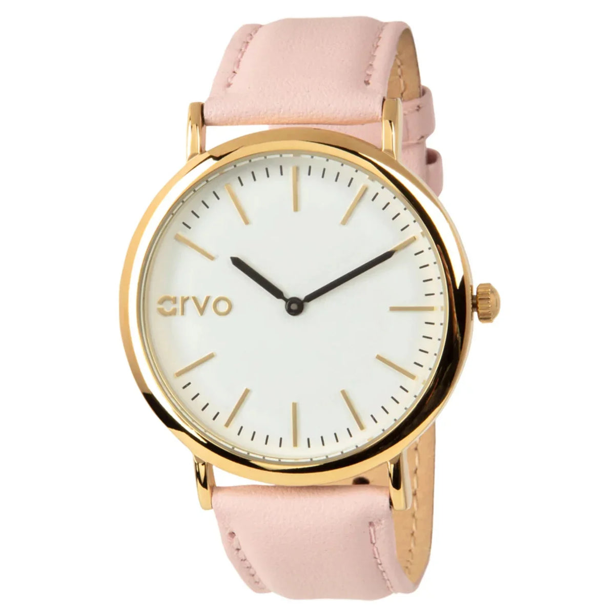 Arvo - Leather - Sawyer Watch Time White Gold Pink