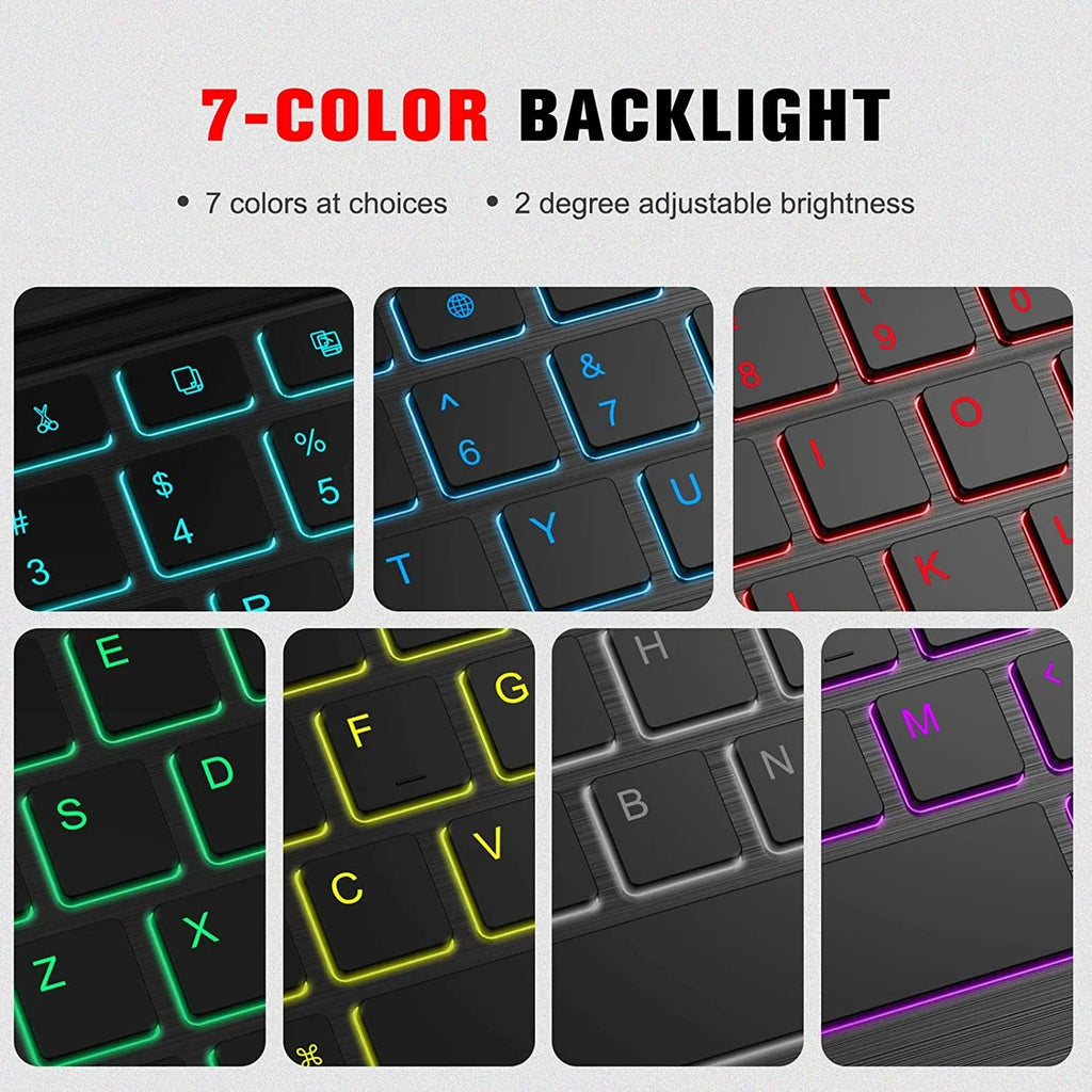 Case 11 Backlit Slim Keyboard, Galaxy Detachable (2022) for 7 Galaxy inch Tab Cover Holder] (2020) Pen Tablet, Keyboard Tab Fintie S8 Wireless Composition Stand Bluetooth with / S7 Color [S