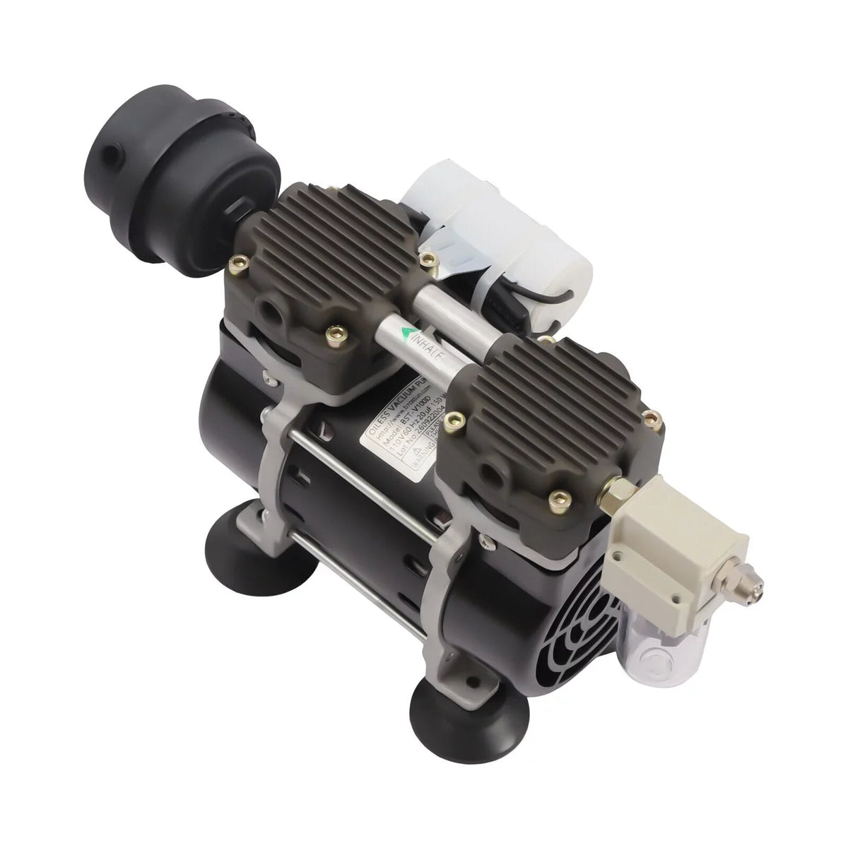100W Oilless 95Kpa Oil Free Pump Vacuum Pump Industrial with Air Filter Vacuum
