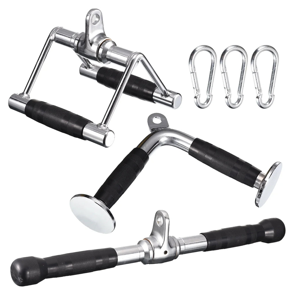 Tricep Machine Attachment Accessories, Down Gym Silver Press for Cable