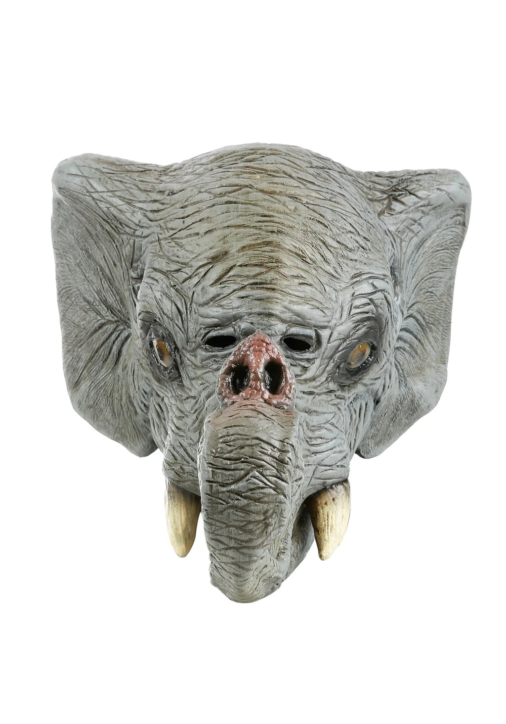 Grey Zoo Adult Overhead Safari Latex Head Mask Animal Deluxe Full Elephant Wild